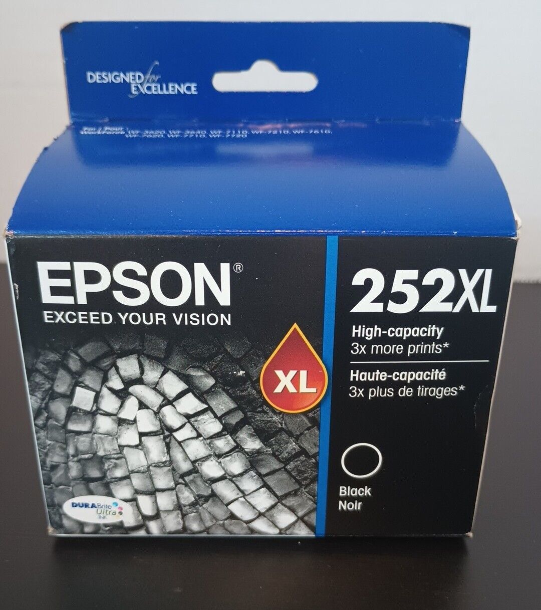 Epson 252XL Black High Yield Ink Genuine Sealed cartridge New In Box Exp 07.2024