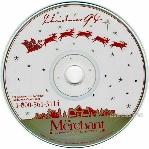 Rare Vintage Christmas 1994 The Merchant CD Software Catalog Holiday Shopping