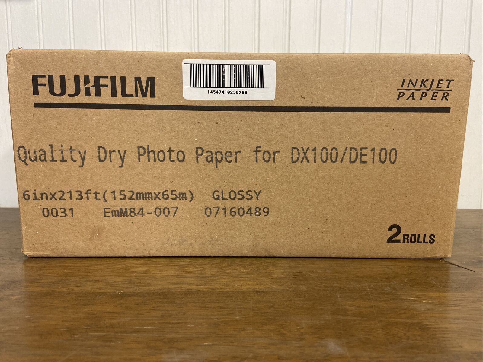 Fujifilm Quality Dry Photo Paper For DX100/DE100 6inx213ft Glossy 07160489