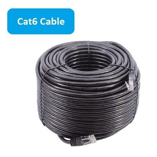 65 ft CAT6 Ethernet Cable HDPE, Premium Quality High Speed LAN Patch Cord UL-CMR