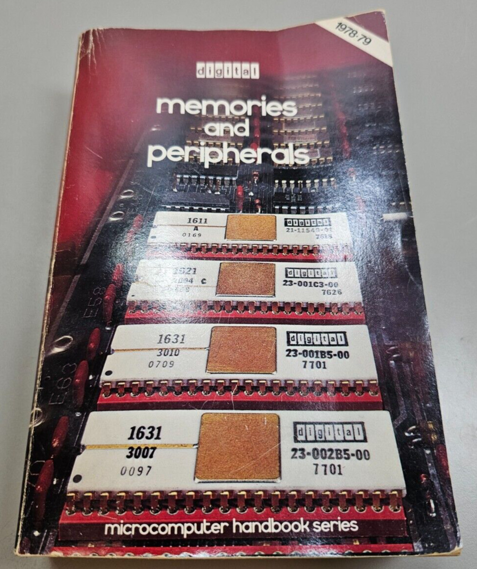 Rare Vintage Digital DEC Memories and Peripherals Microcomputer Handbook 78-79