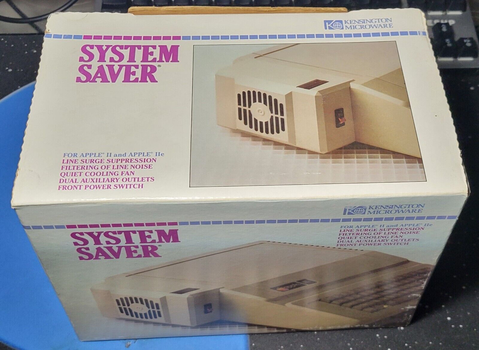 Kensington System Saver Cooler Fan - Apple II IIe - Original Box, Tested Working