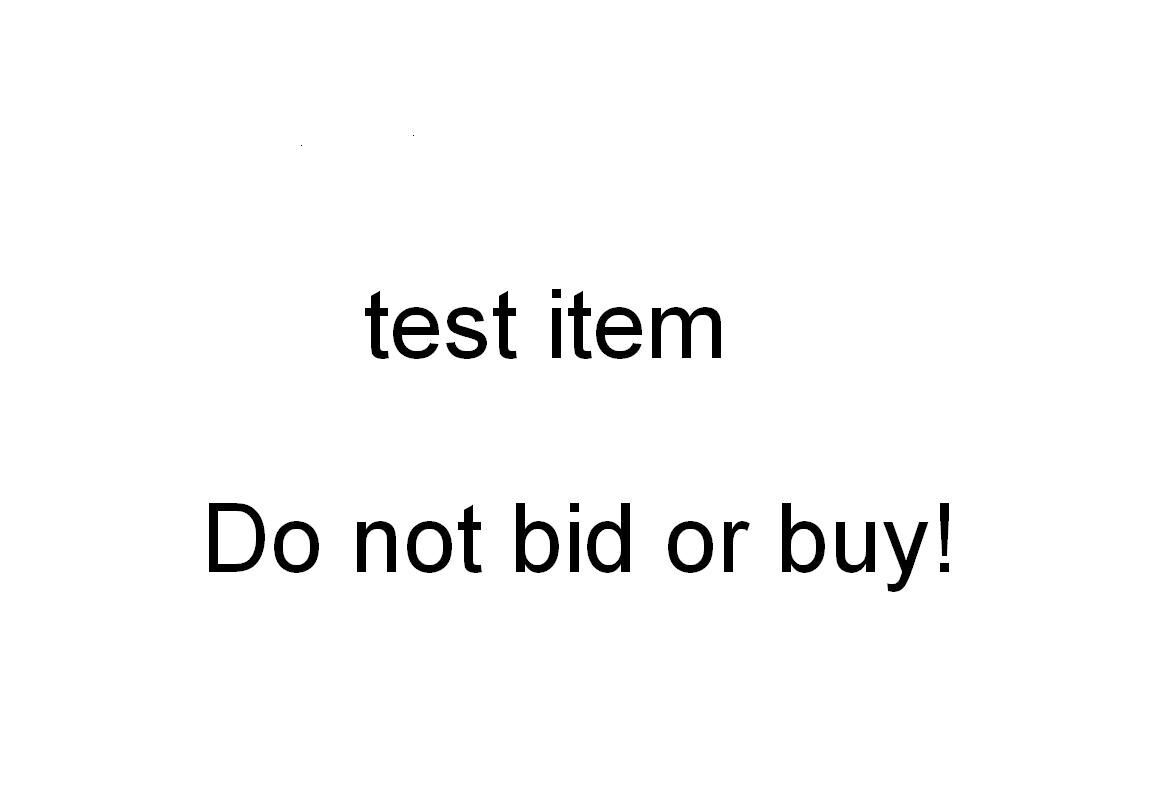 Test listing - DO NOT BID OR BUY292767044088