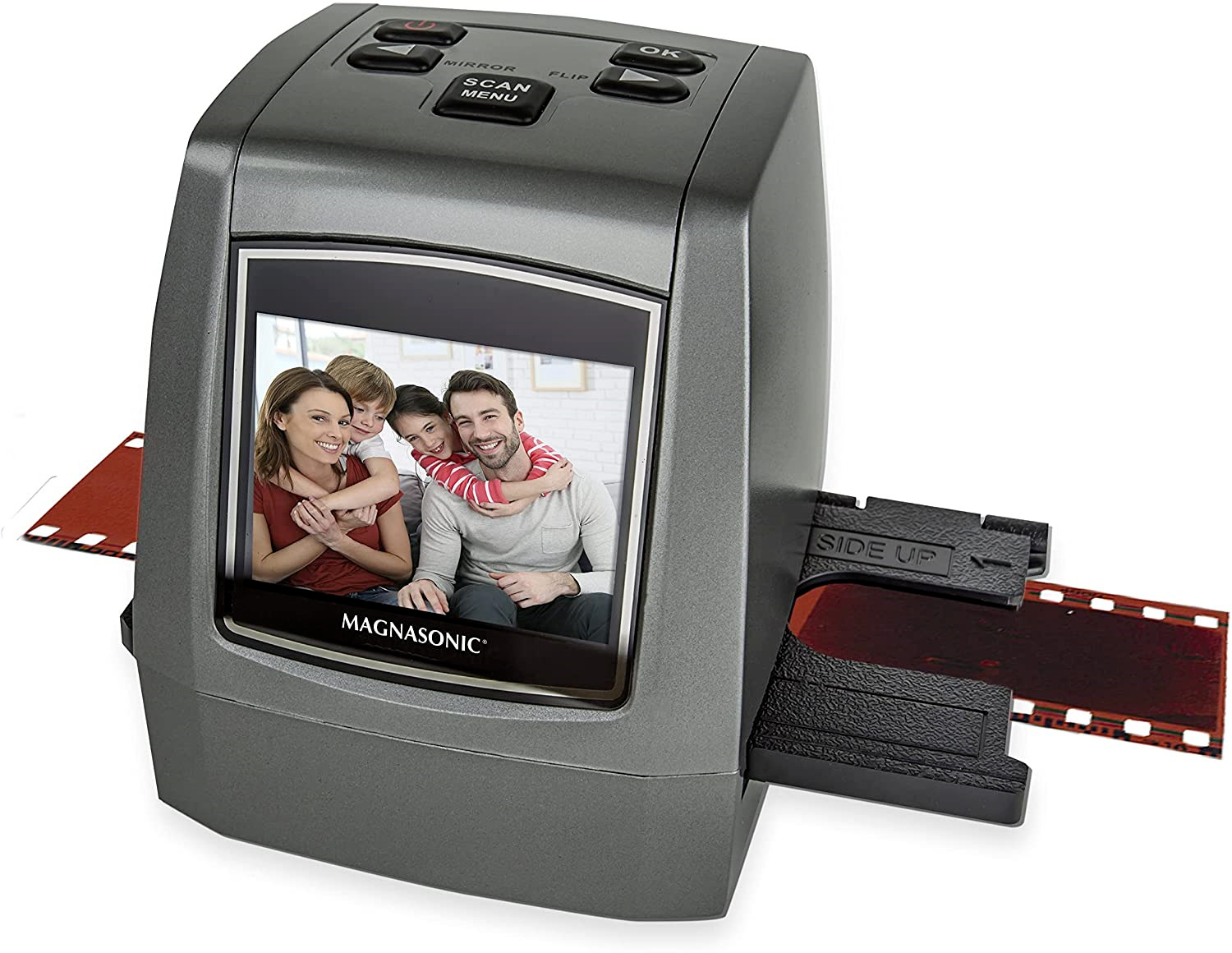 Magnasonic All-In-One High Resolution 24MP Film Scanner, Converts 8 Films