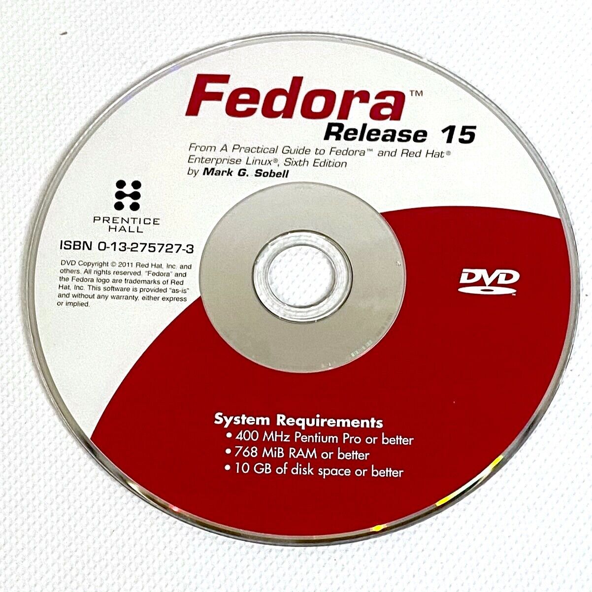 Linux Fedora Red hat 15 Enterprise Sixth Edition