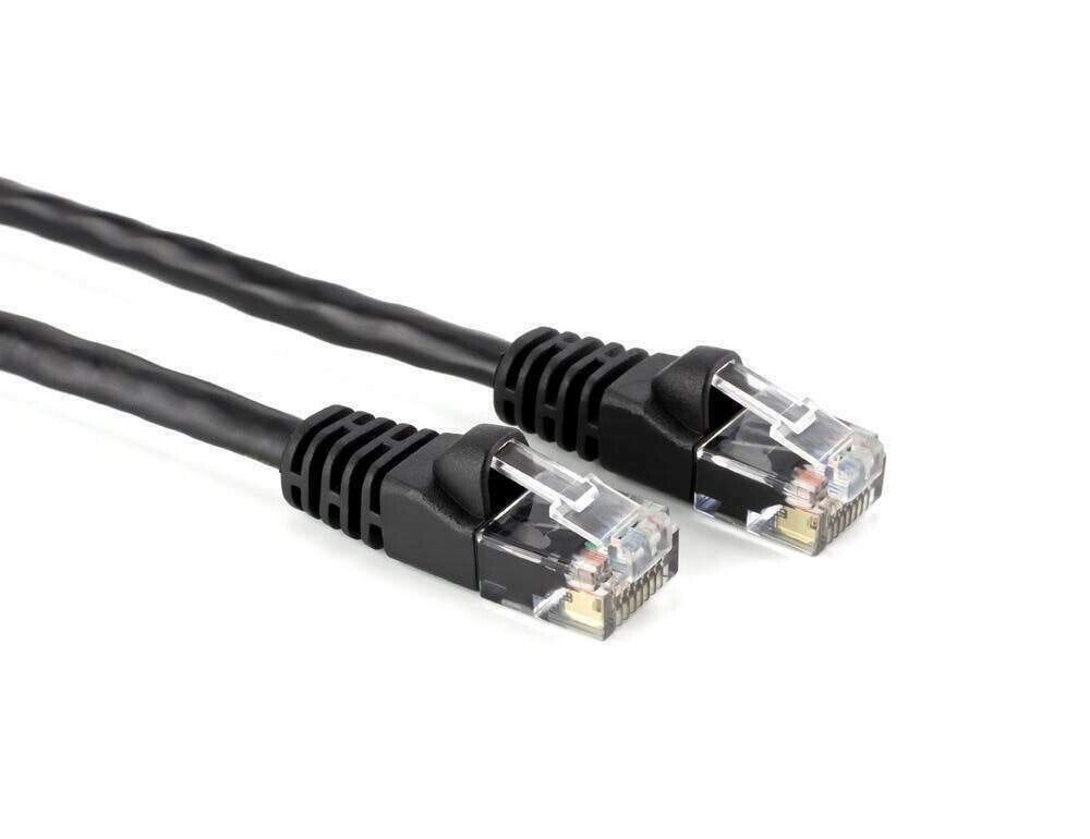 10 PACK LOT 50FT CAT6 Ethernet Patch Cable Black RJ45 550Mhz UTP 15M