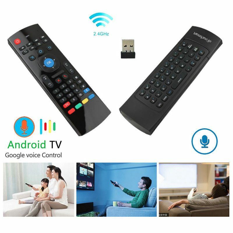 Air Mouse Keyboard 2.4G USB Voice Control Remote for PC TV Box HDTV PS4 XBox