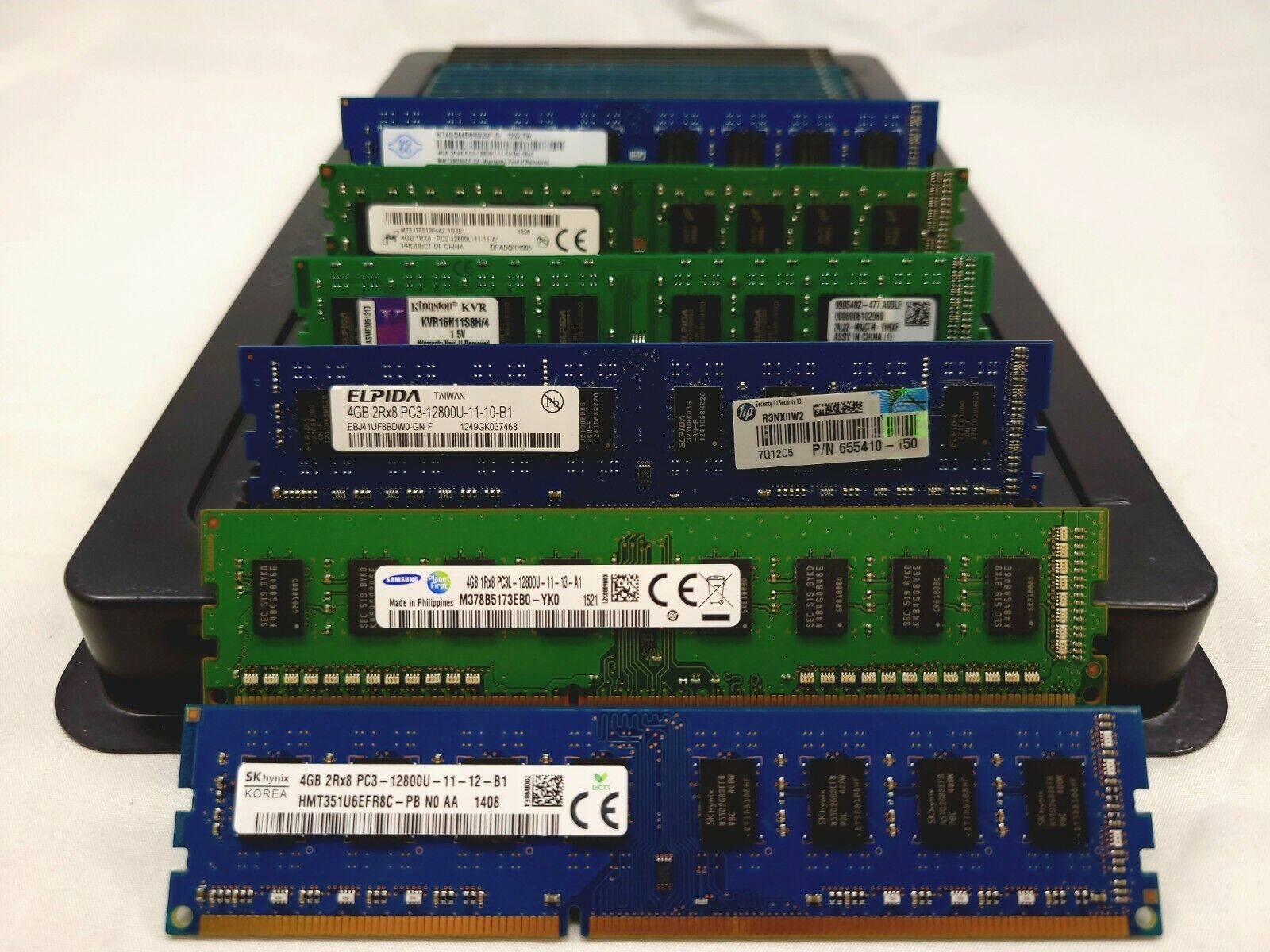 LOT 100 4GB DDR3 PC3-12800 1600 Samsung Hynix Micron Kingston Desktop MEMORY RAM