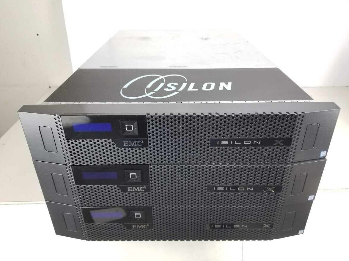 LOT OF 3 EMC Isilon X210 |10XHDD 2TB |24GB RAM PC3L | 2POWER SUPPLY 875W |1X CPU
