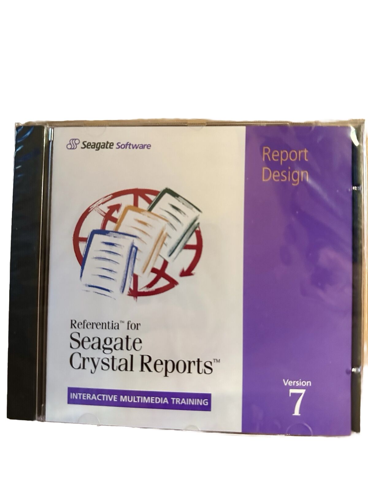 Rare Vintage new 1998 Seagate Crystal Reports v7 Interactive Training CD