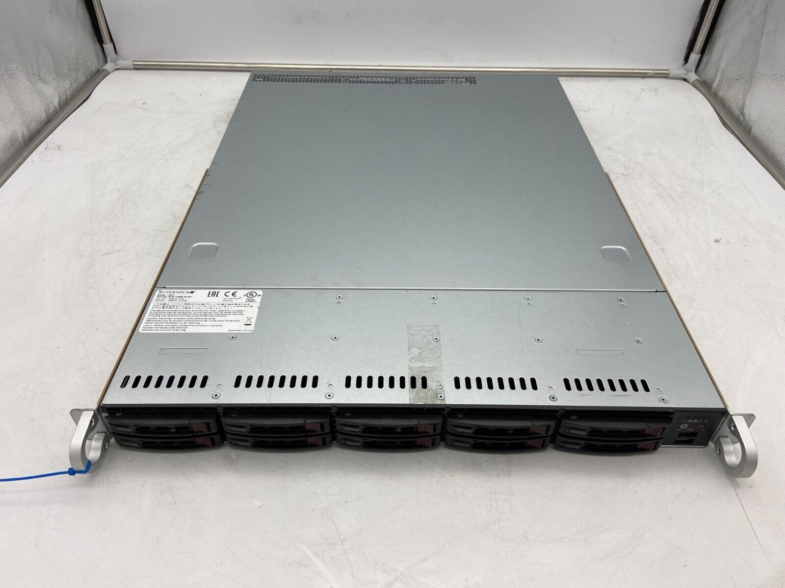 1U 10 SFF Bay Barebone Server Supermicro X10DRW-iT 2x HS 2x PSU 2x PCI-E RAIL