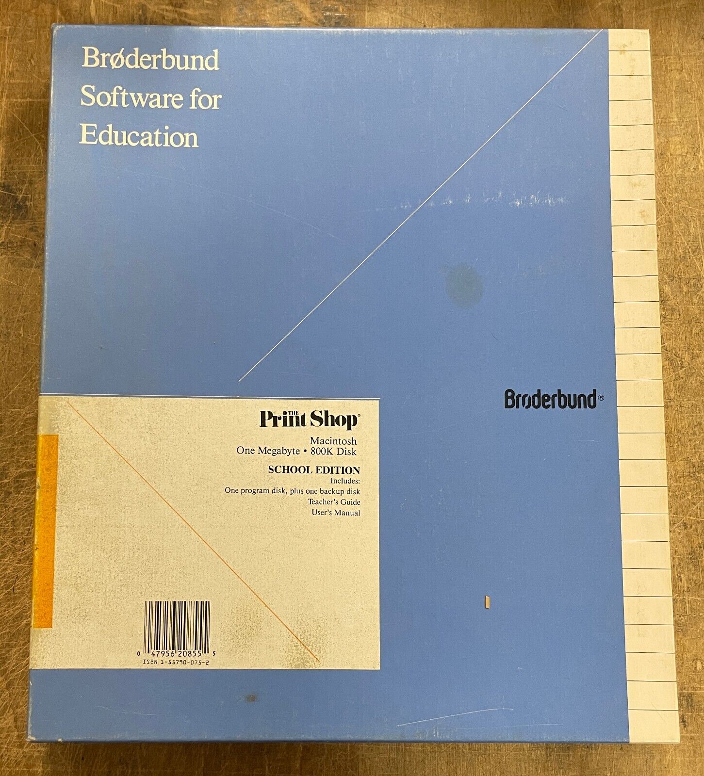 Broderbund The Print Shop Macintosh One Megabyte-800K Disk SCHOOL EDUCATION