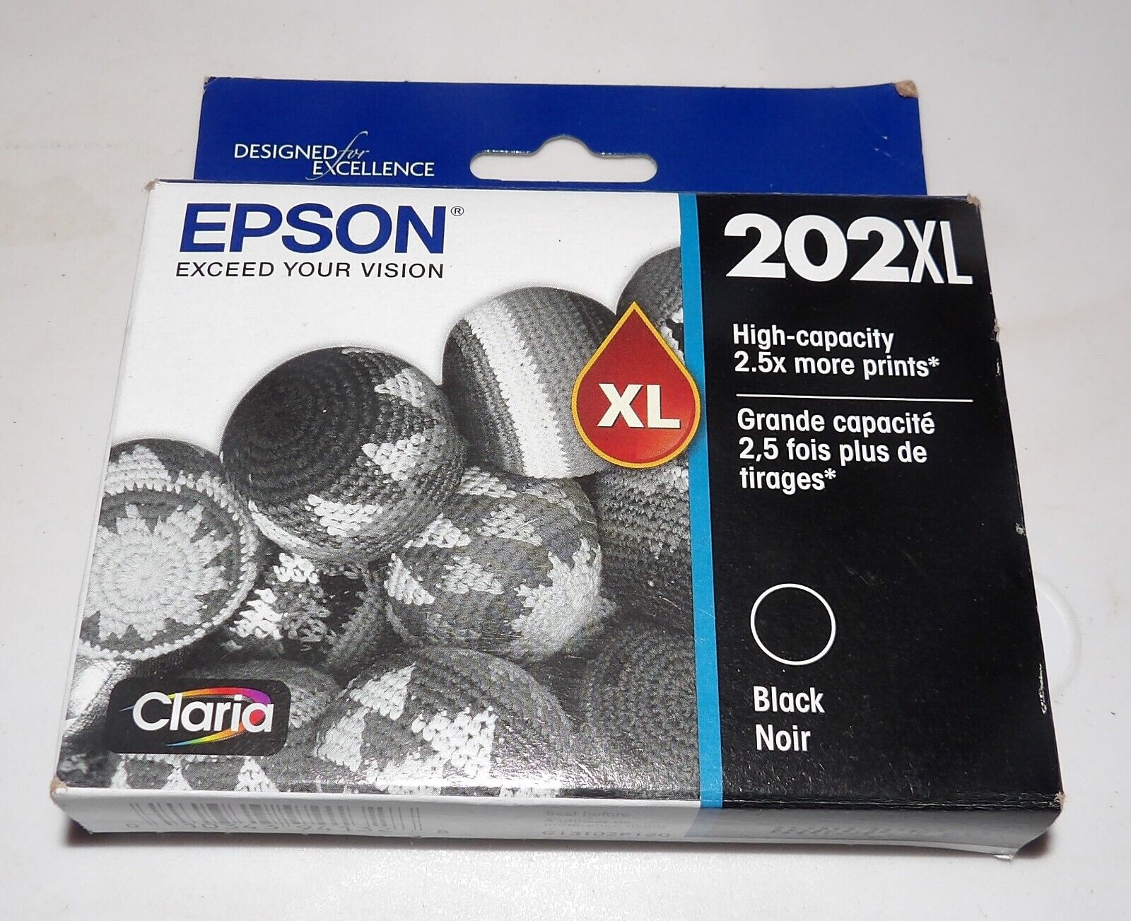 Genuine Epson 202XL (T202XL120-S) Black Ink Cartridge Dated 2025