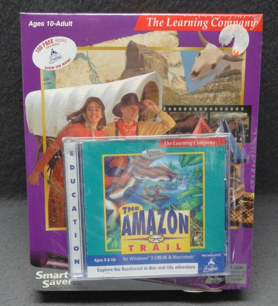 NEW Oregon Trail II 1999 CD-Rom Windows Mac Amazon The Learning Company 90s VTG