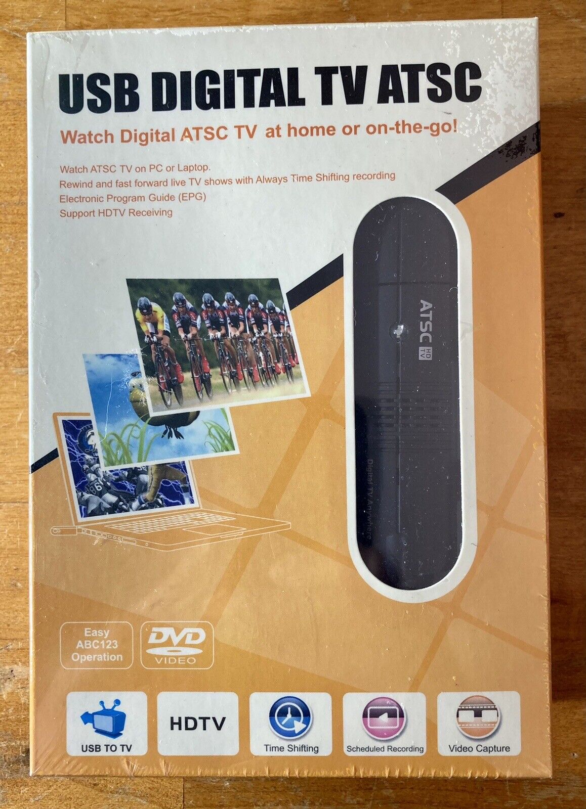 USB Digital TV ATSC Watch TV On Desktop or Laptop Video Capture Antenna Remote