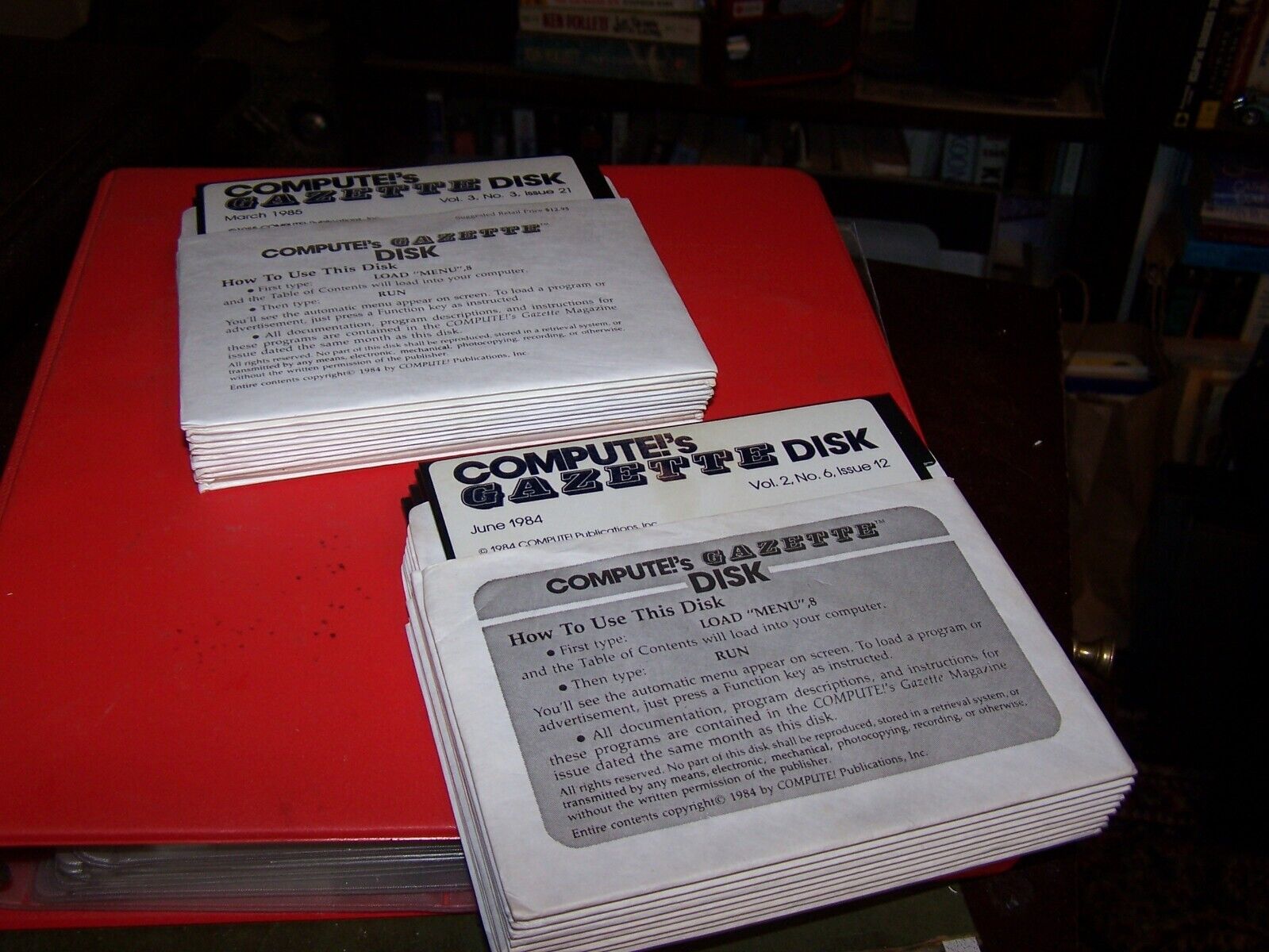 Lot of 20 Compute\'s Gazette Disks from mid 80\'s for Commodore 64 (Lot #1)