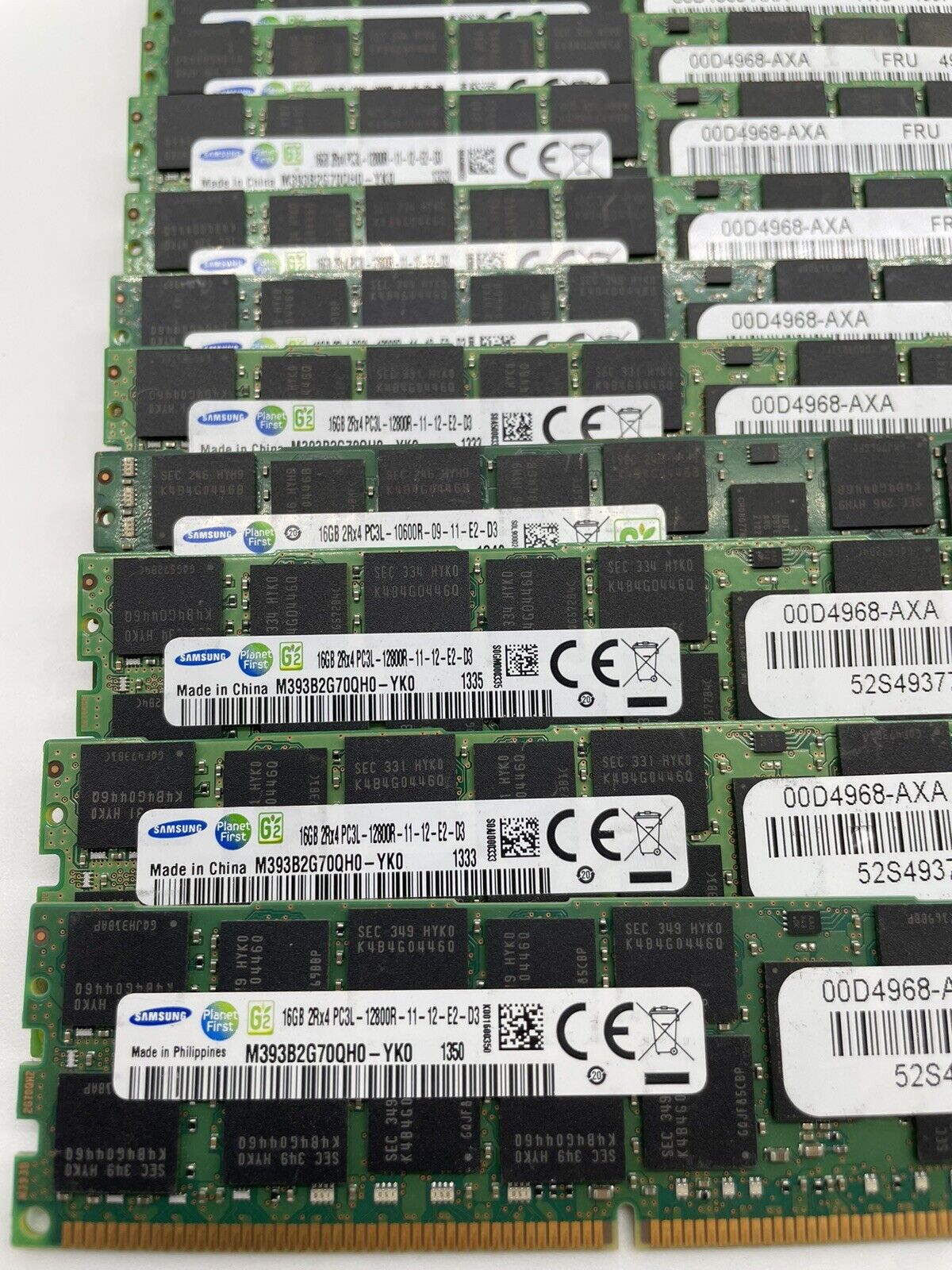 Samsung 16GB 2Rx4 PC3L-12800R DDR3-1600 1.35V  Server Memory