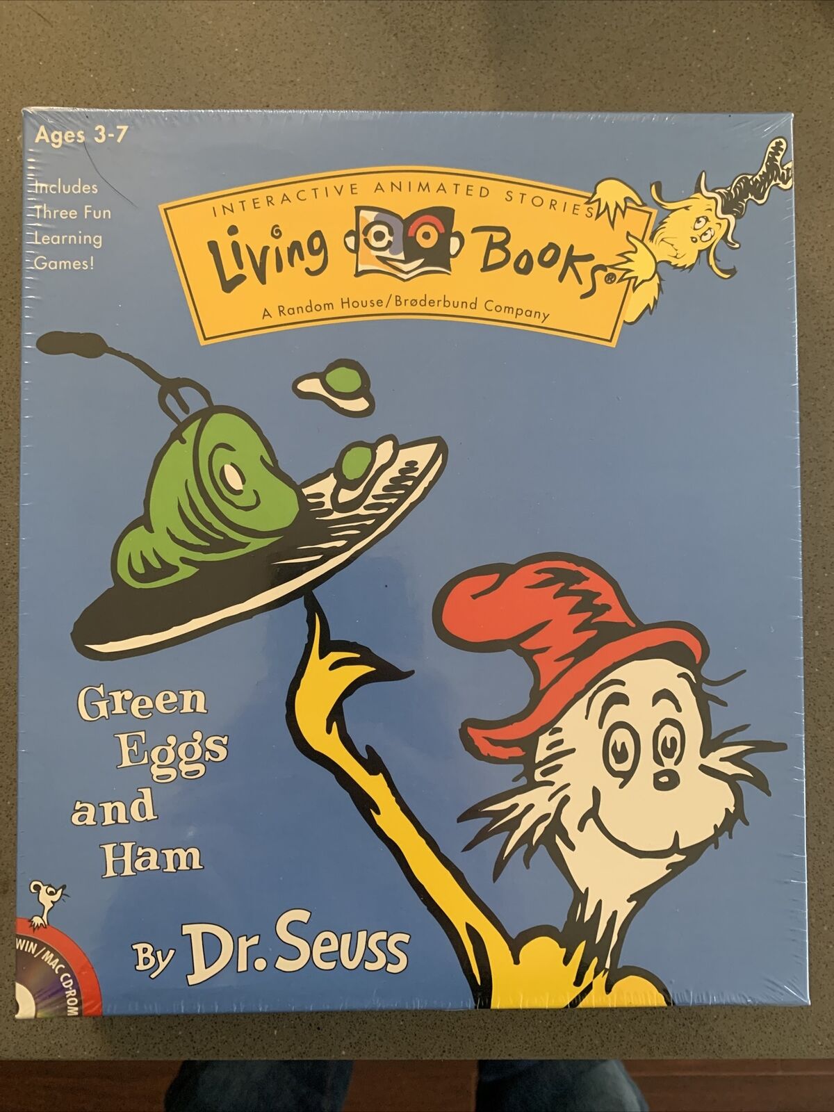 Living Books Green Eggs and Ham Dr Seuss PC CD Rom Big Box New