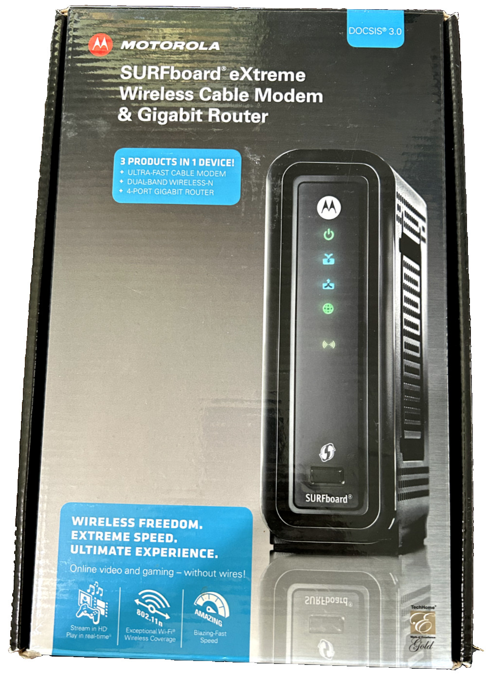 Motorola ARRIS SURFboard SBG6580 DOCSIS 3.0 Cable Modem Wi-Fi Router N300 NEW