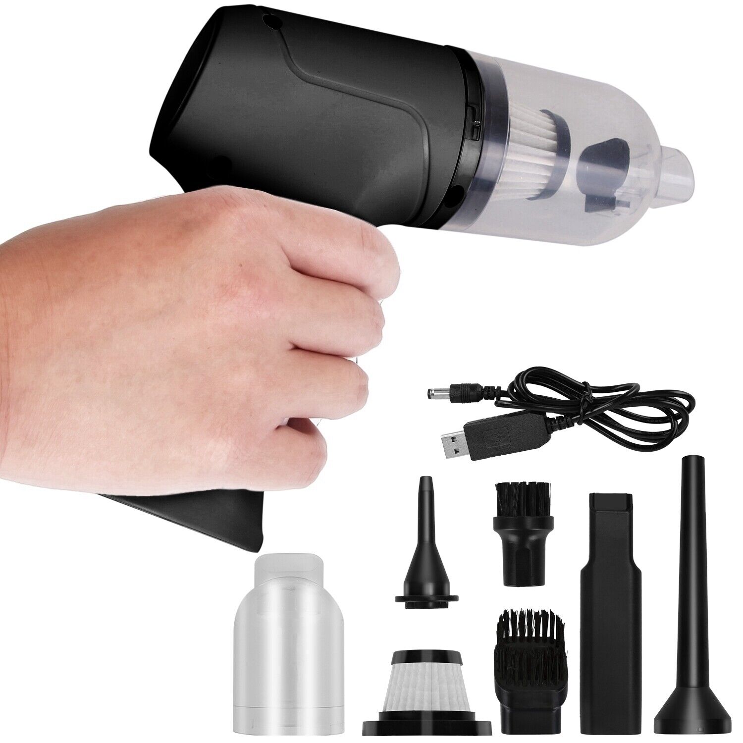 Cordless Handheld Vacuum Cleaner Accessories Kit Mini Portable for Car Auto Home