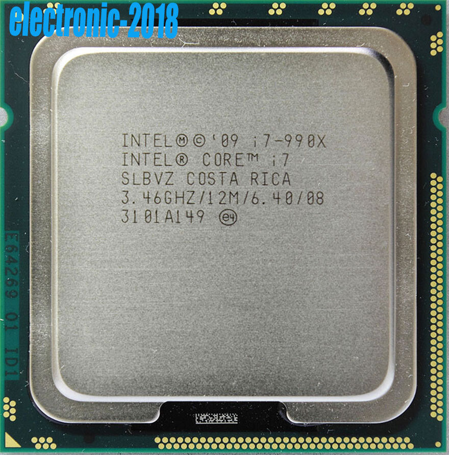 Intel 1th i7-990x Extreme Edition CPU processor 3.46 GHz 6 core slbvz lga-1366