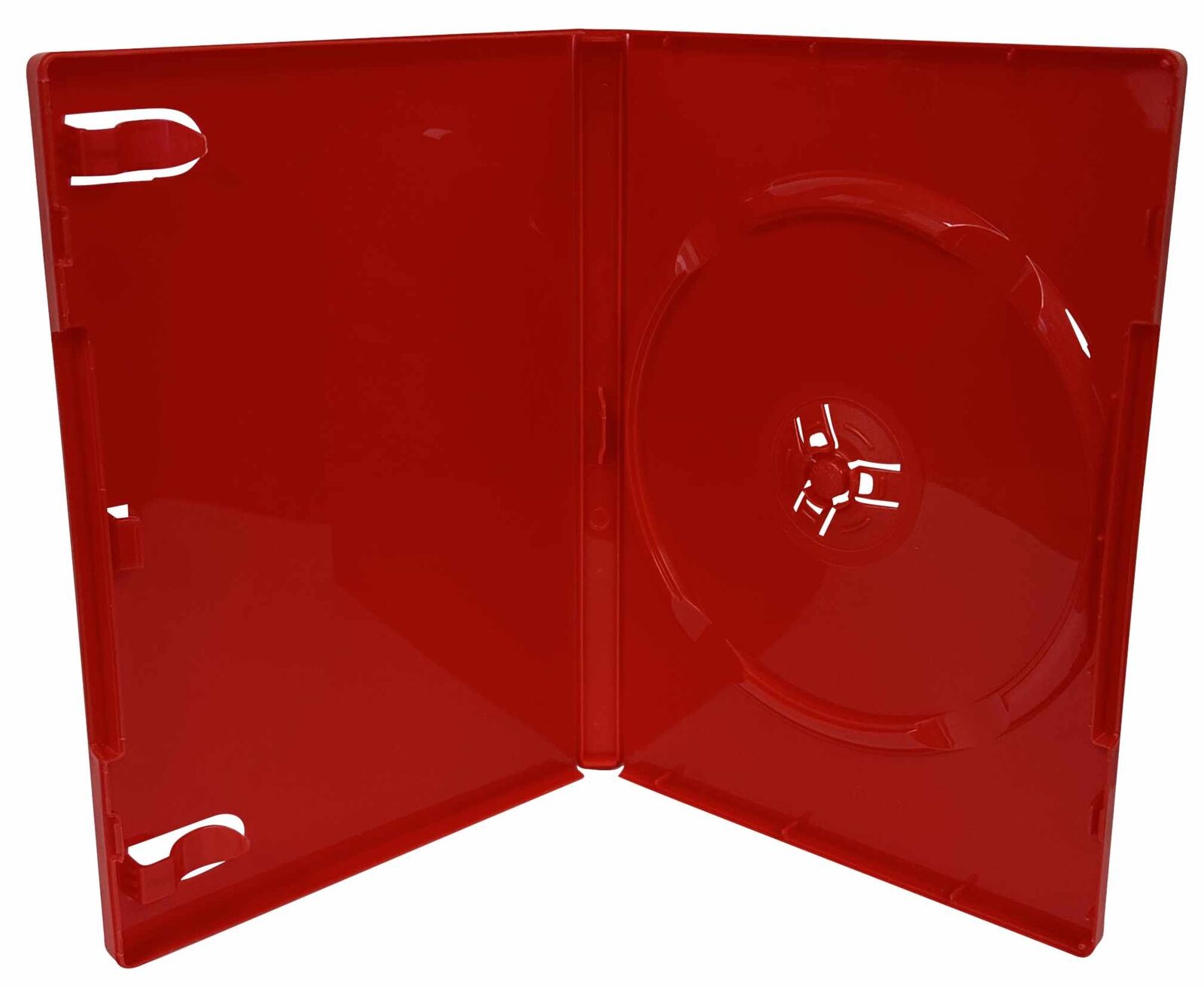 STANDARD Solid Glossy Red Color Single DVD Cases Lot