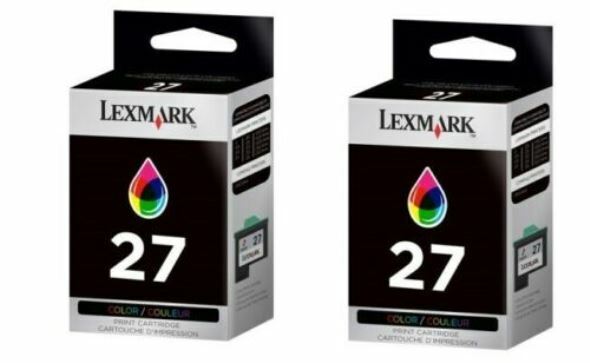 2 Genuine SEALED BAG Lexmark 18 Color Inkjet Cartridges