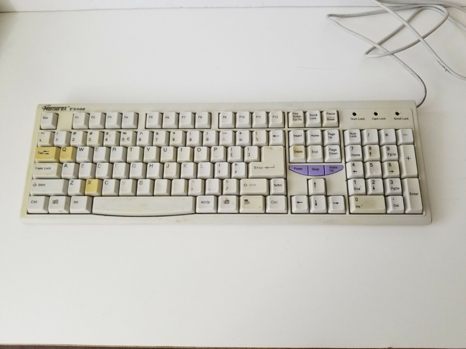 Memorex TS 800  PS/2 Keyboard Clicking Vintage Keyboard Gamer Keyboards
