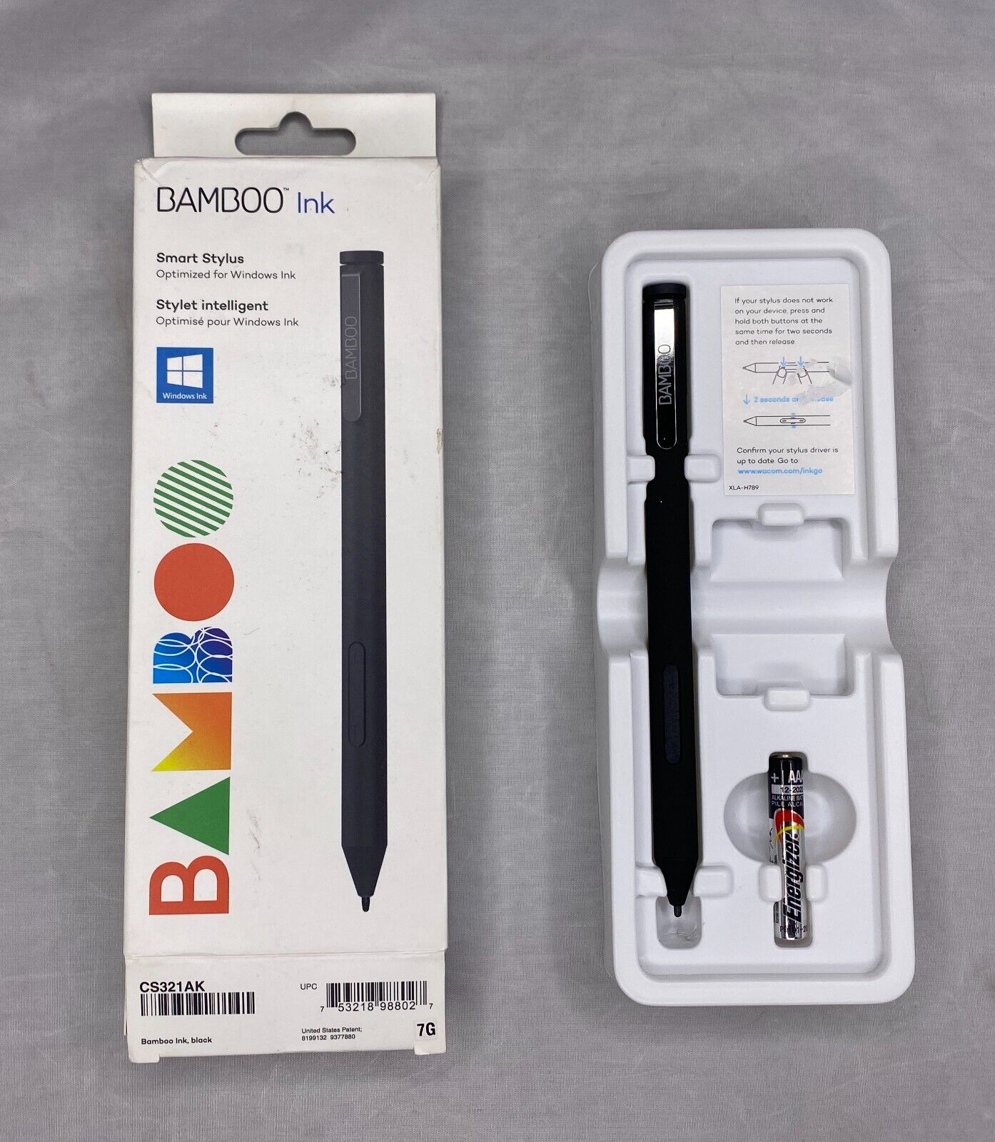 Wacom CS321AK Bamboo Ink Stylus - Black