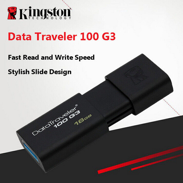 High Speed Kingston U Disk DT100 G3 16GB USB 3.0 Pen Drive Flash Memory Stick