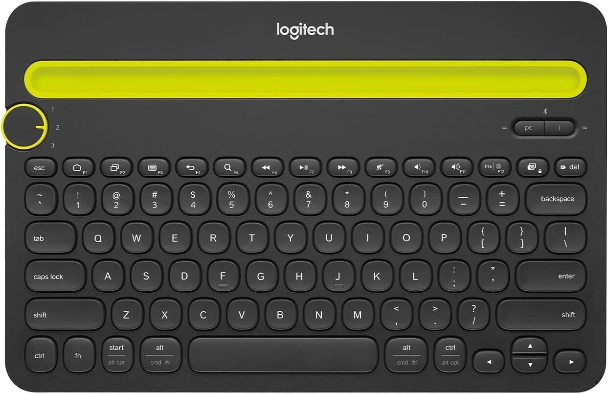 Logitech K480 Wireless Multi-Device Keyboard, Bluetooth, Black 920-006342