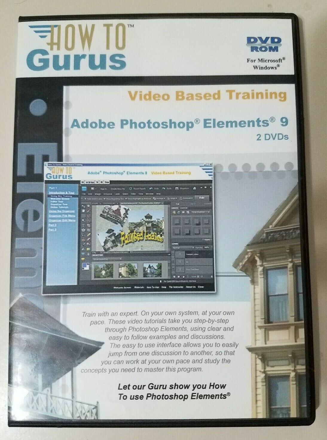How to Gurus Video Based Training 2 DVD Rom Photoshop Elements 9 Windows