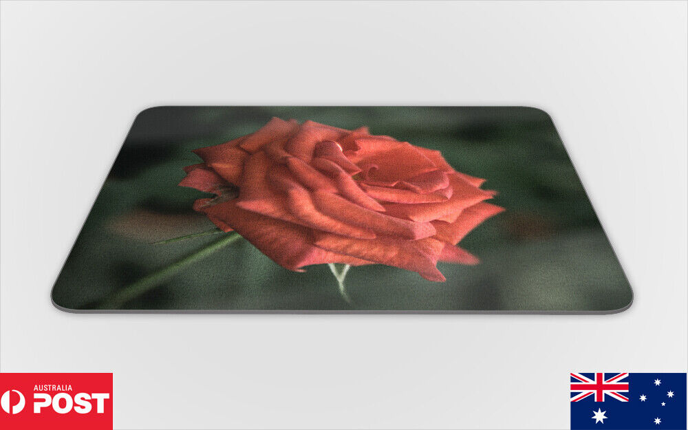 MOUSE PAD DESK MAT ANTI-SLIP|VINTAGE BEAUTIFUL ROSE FLOWER #1