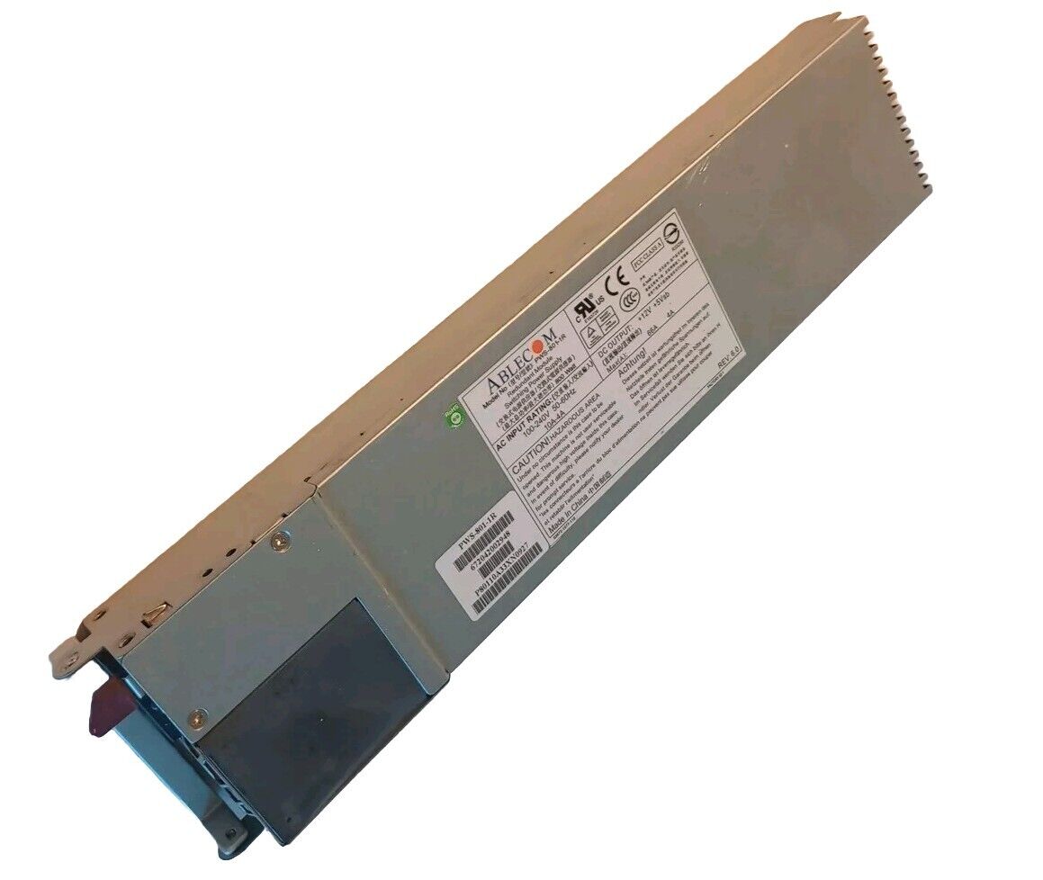 Ablecom Model No: PWS-801-1R Switching Power Supply Supermicro