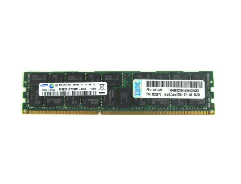 IBM Genuine 8GB 4Rx8 PC3-8500R DDR3 1066 MHz 1.5V ECC REG RDIMM Memory RAM 1x8GB
