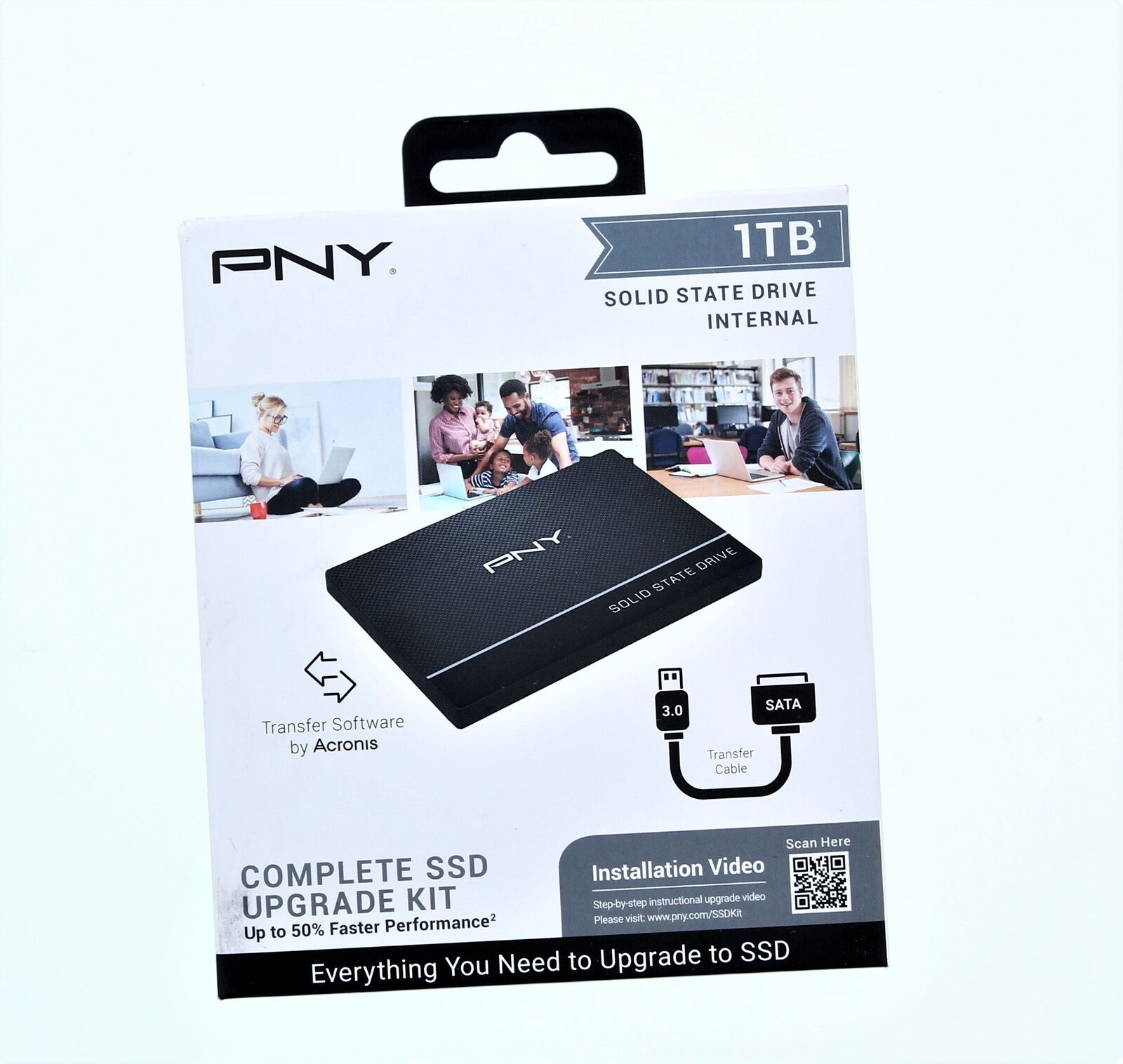 PNY Complete SSD Upgrade Kit Internal Solid State Drive (1TB) 