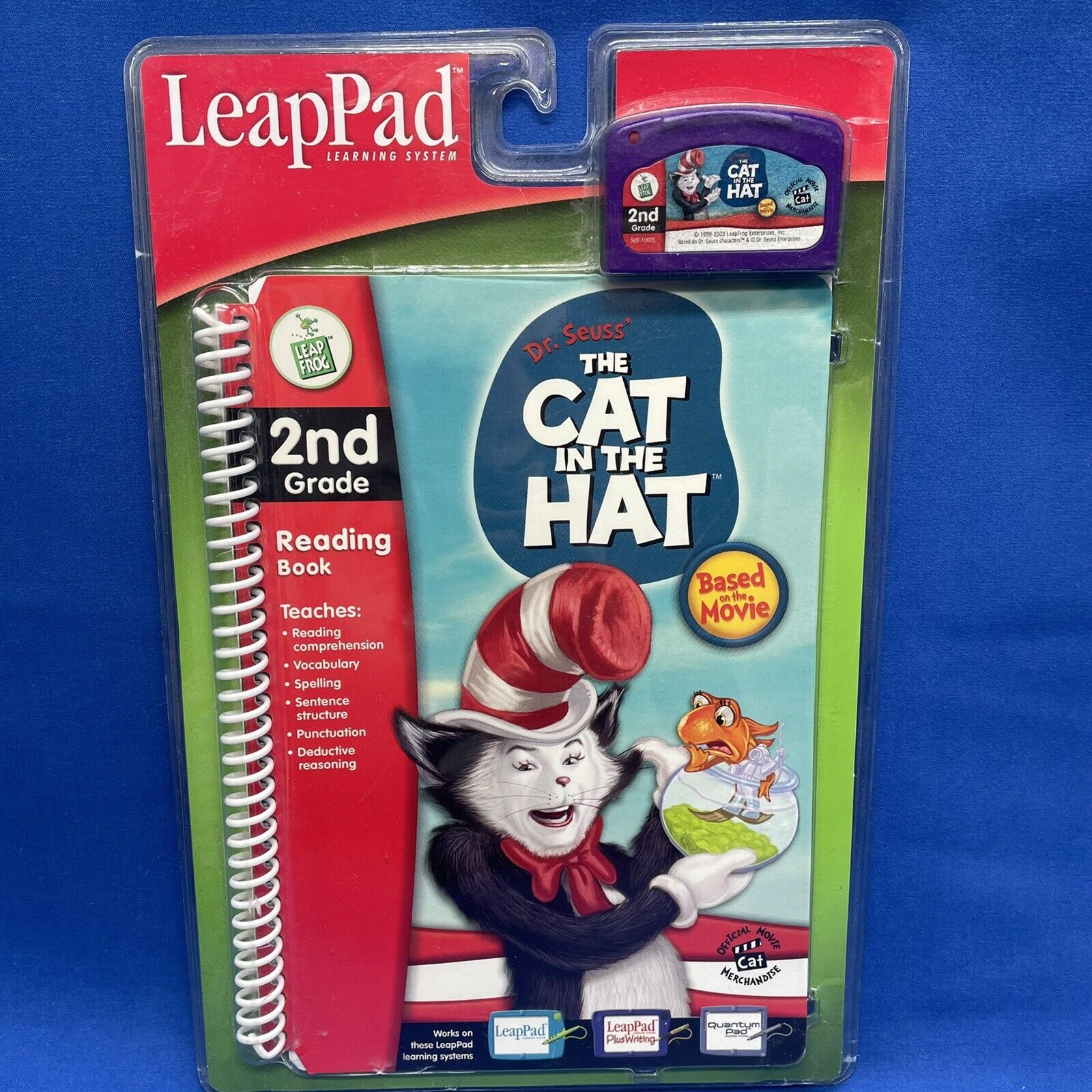 NEW LeapFrog 2nd Grade Dr. Seuss The Cat in the Hat Sealed Book And Cartridge