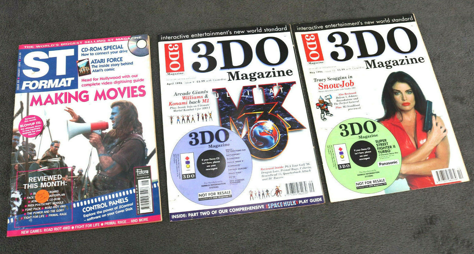 MIXED 3 Magazines Amiga ST EDO Action Vintage 90s Computer Mags ASIS Gift ZU