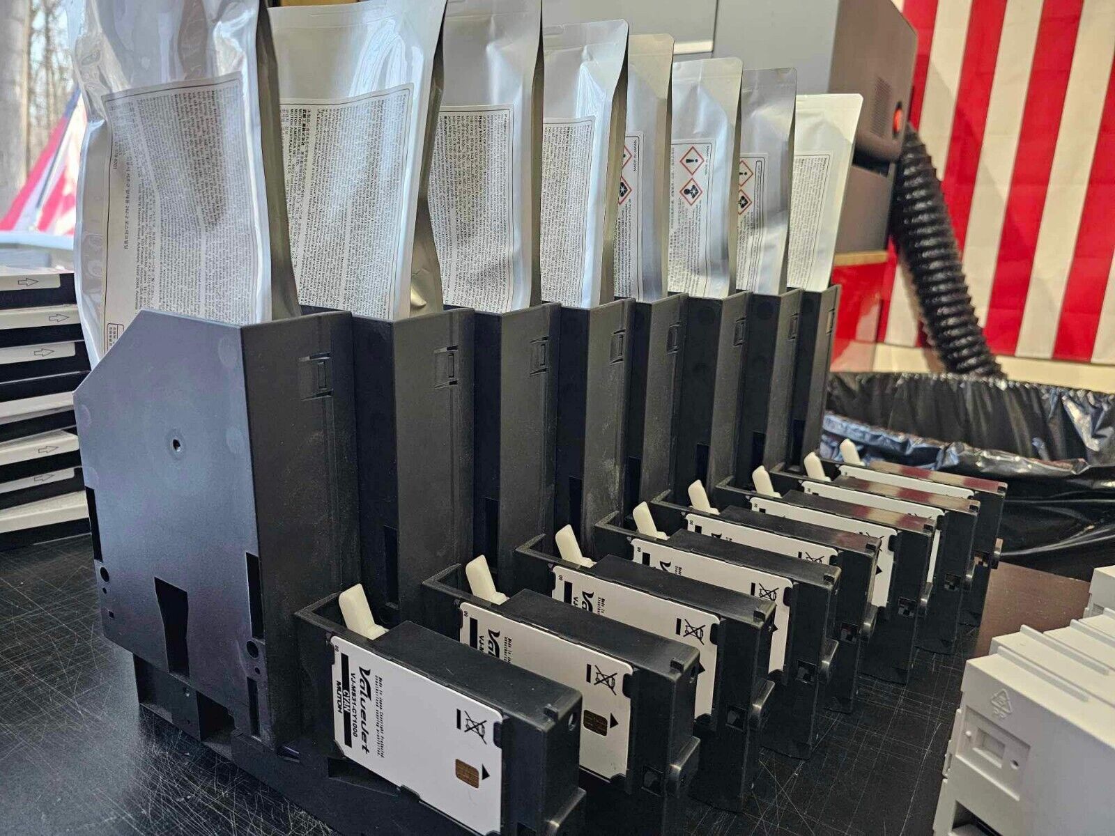 Mutoh Bulk Ink System   VJ-HCIPADPT  Original Set of 8 Adapters Used With Ink
