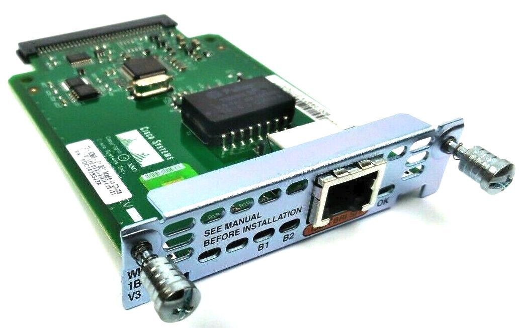 Cisco 1841 T1 Router 1-Port ISDN Wan Interface Card Genuine WIC-1B-S/T-V3