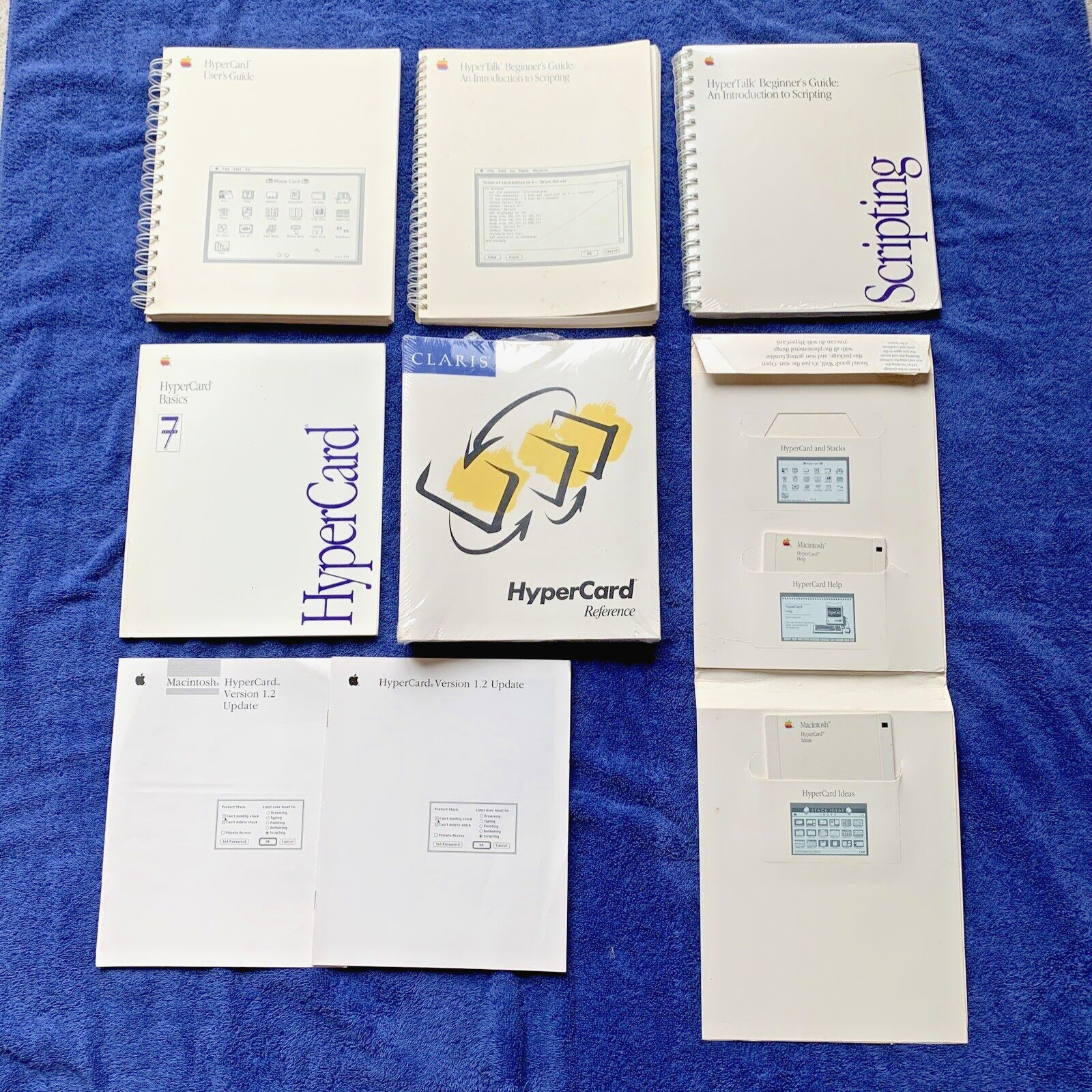 Vintage HyperCard large lot of manuals, disks, docs; all original