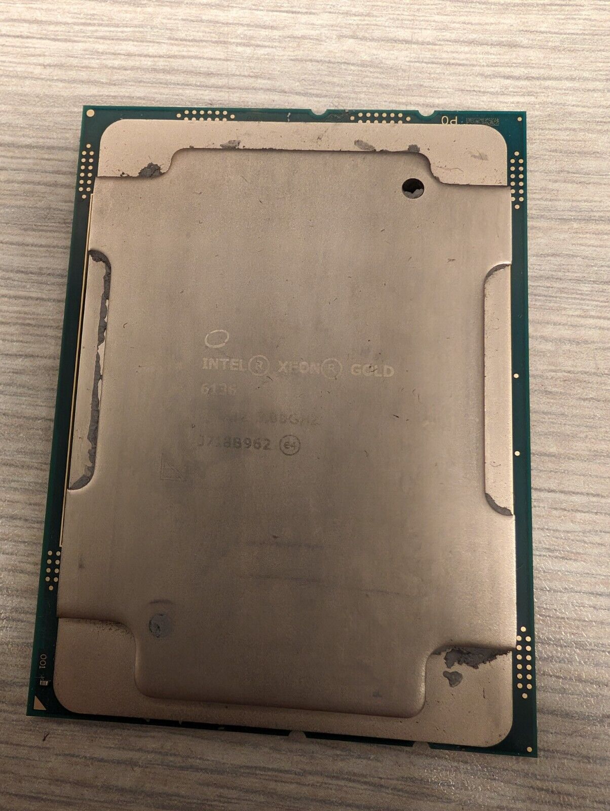 1x Intel Xeon Gold 6136 12-Core 3.00GHz Server CPU Processor 25MB SR3B2 LGA 3647