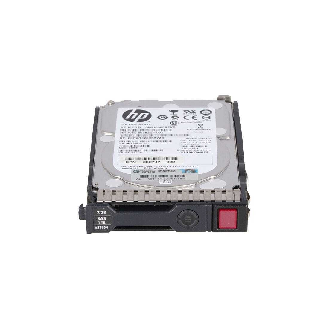 HP 652749-B21 653954-001 605832-002 1TB SAS Plug-In Module 7.2K HDD Hard Drive