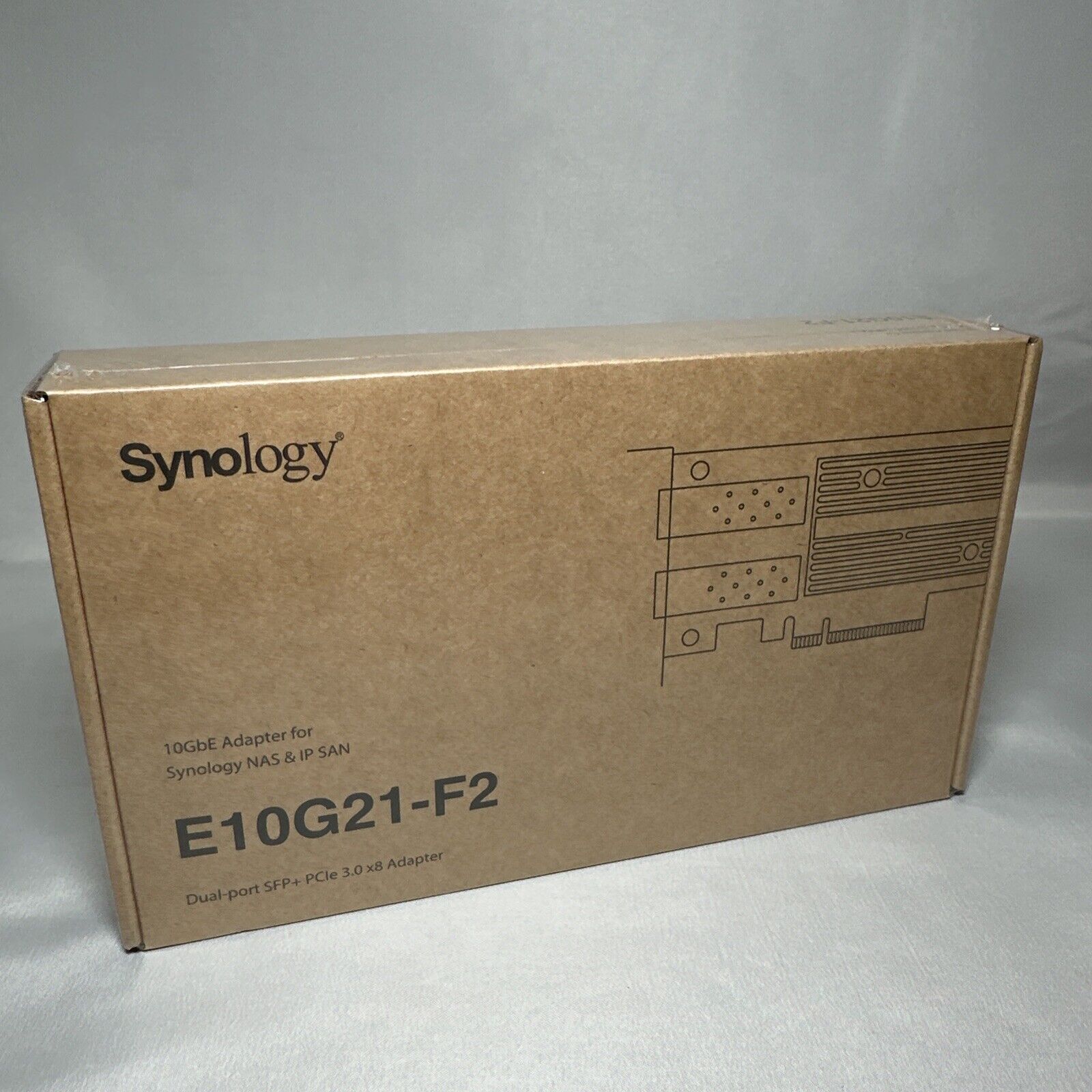 Synology Dual Port 10Gb Ethernet Adapter 2 SFP+ Ports E10G21-F2 - NEW