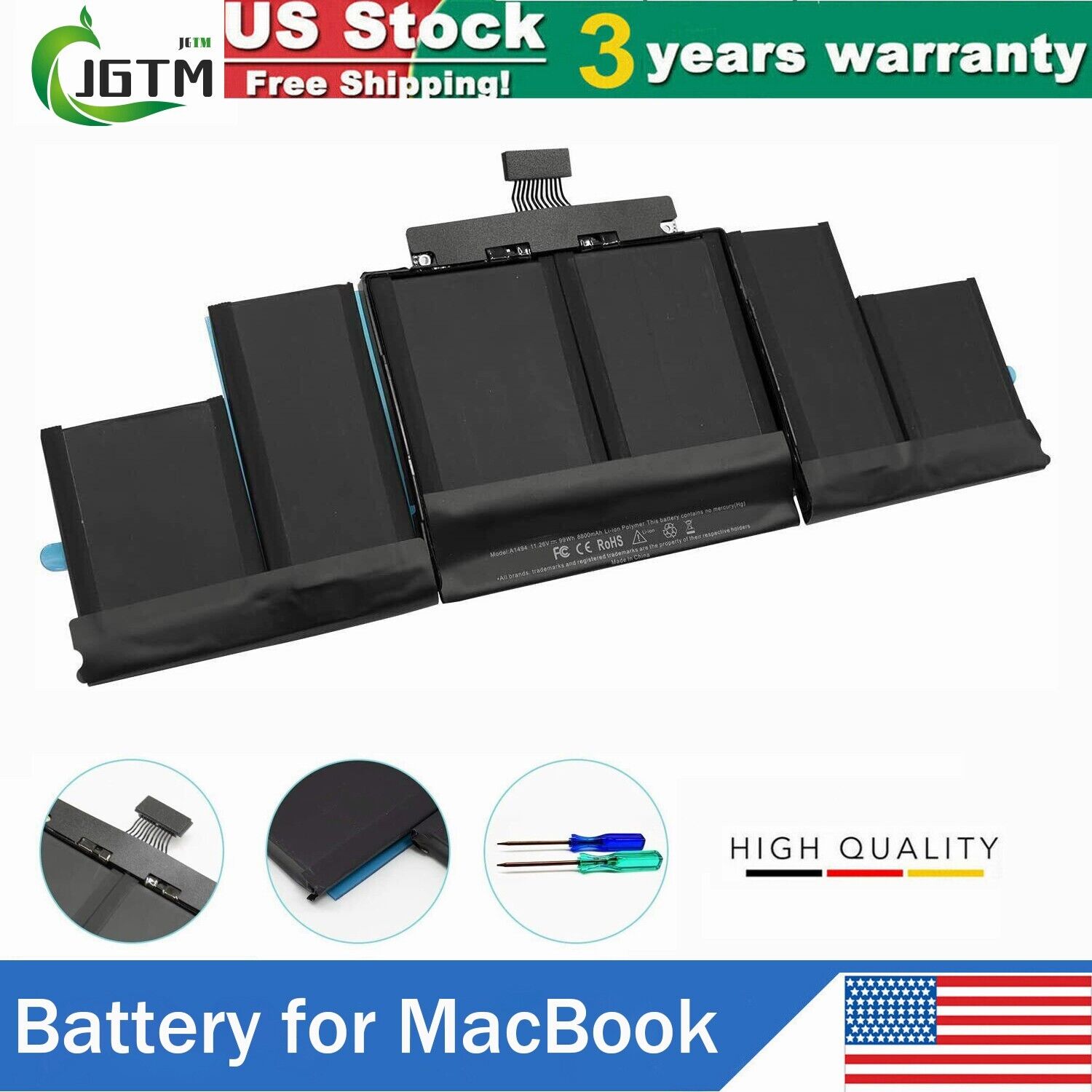 A1494 Battery for MacBook Pro 15\