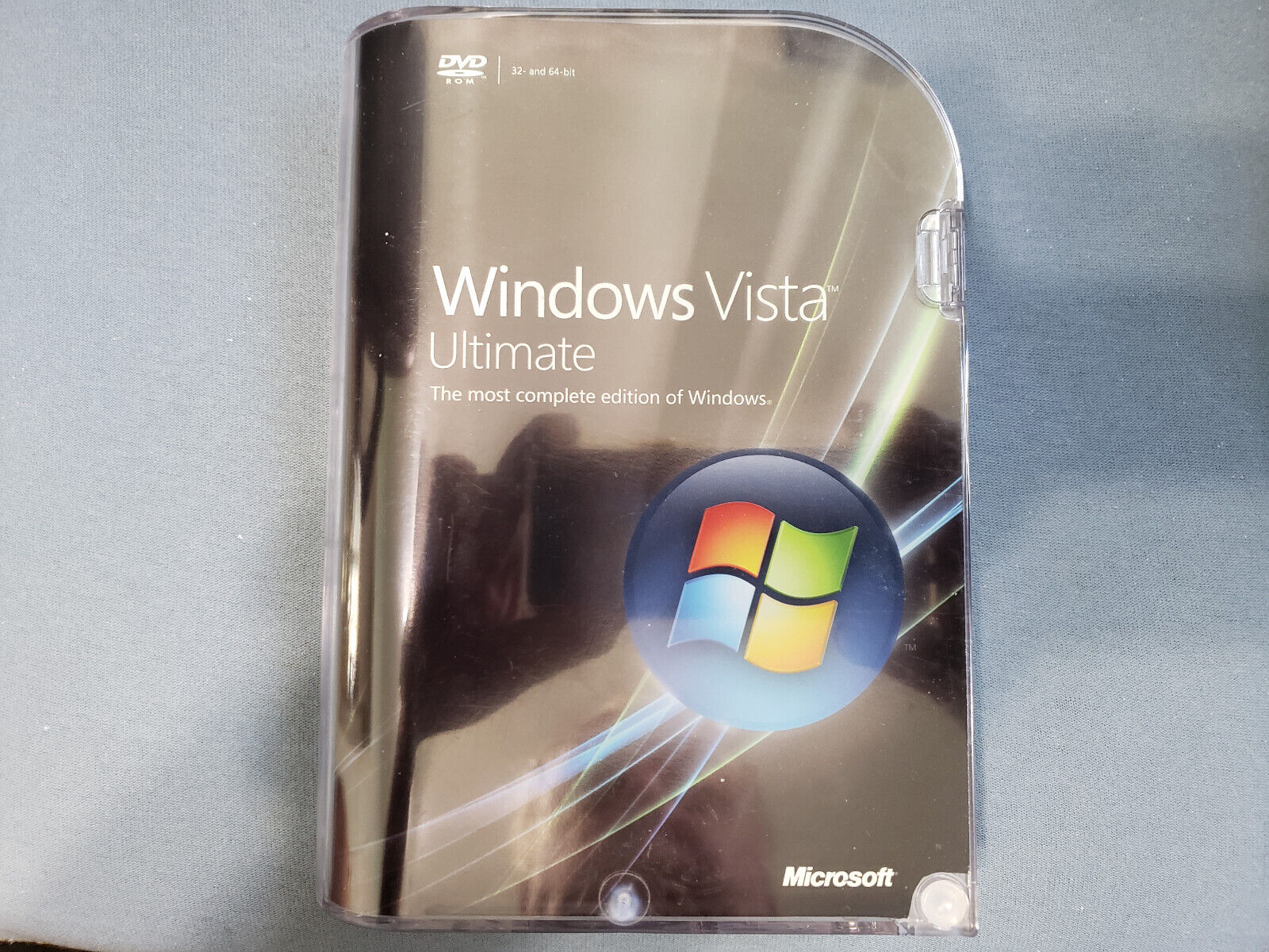 Microsoft Windows Vista Ultimate Full 32/64 Bit w/Key Retail GENUINE-Pre-Owned