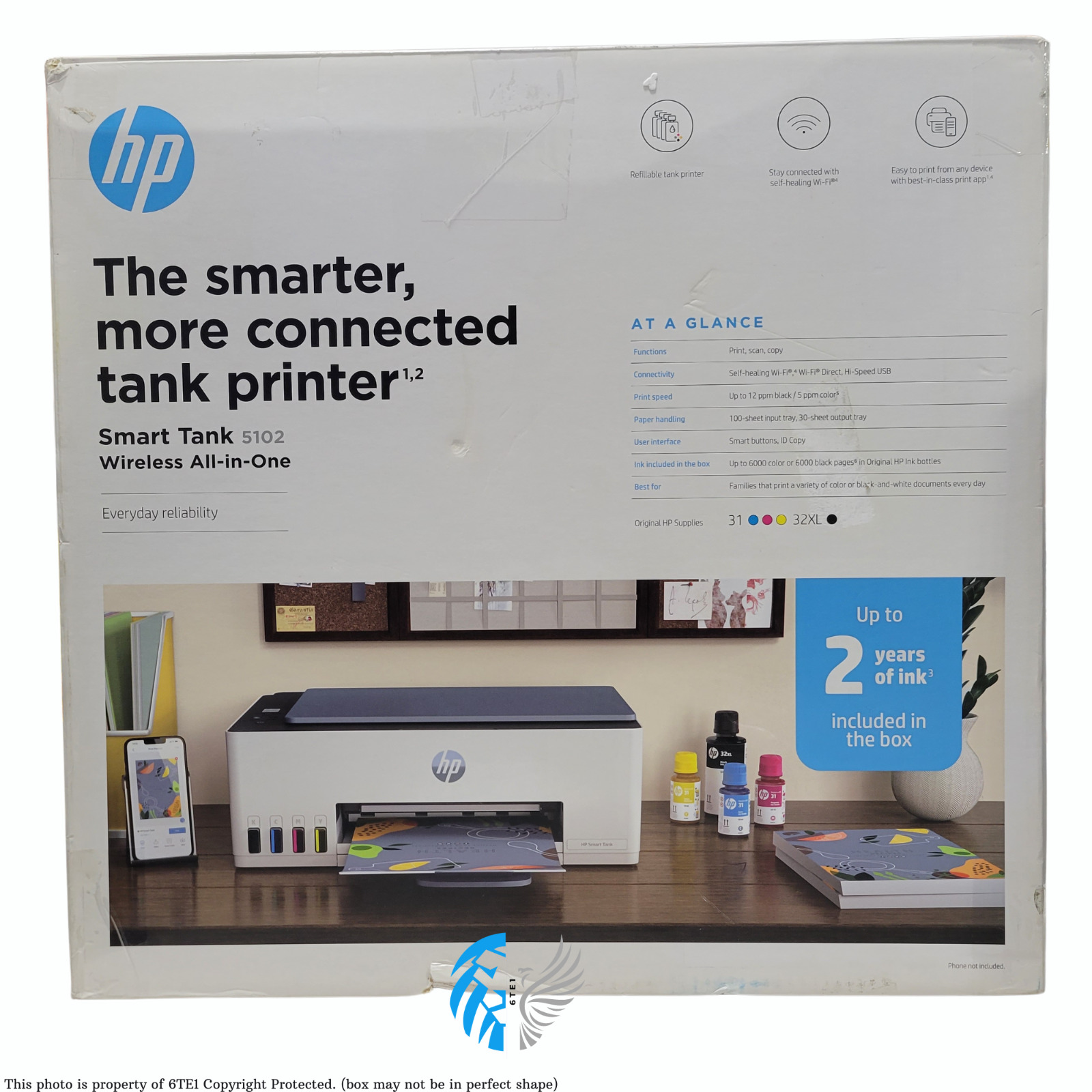 HP Smart Tank 5102 Wireless All In One Printer, Scan, Copy - [LN]™