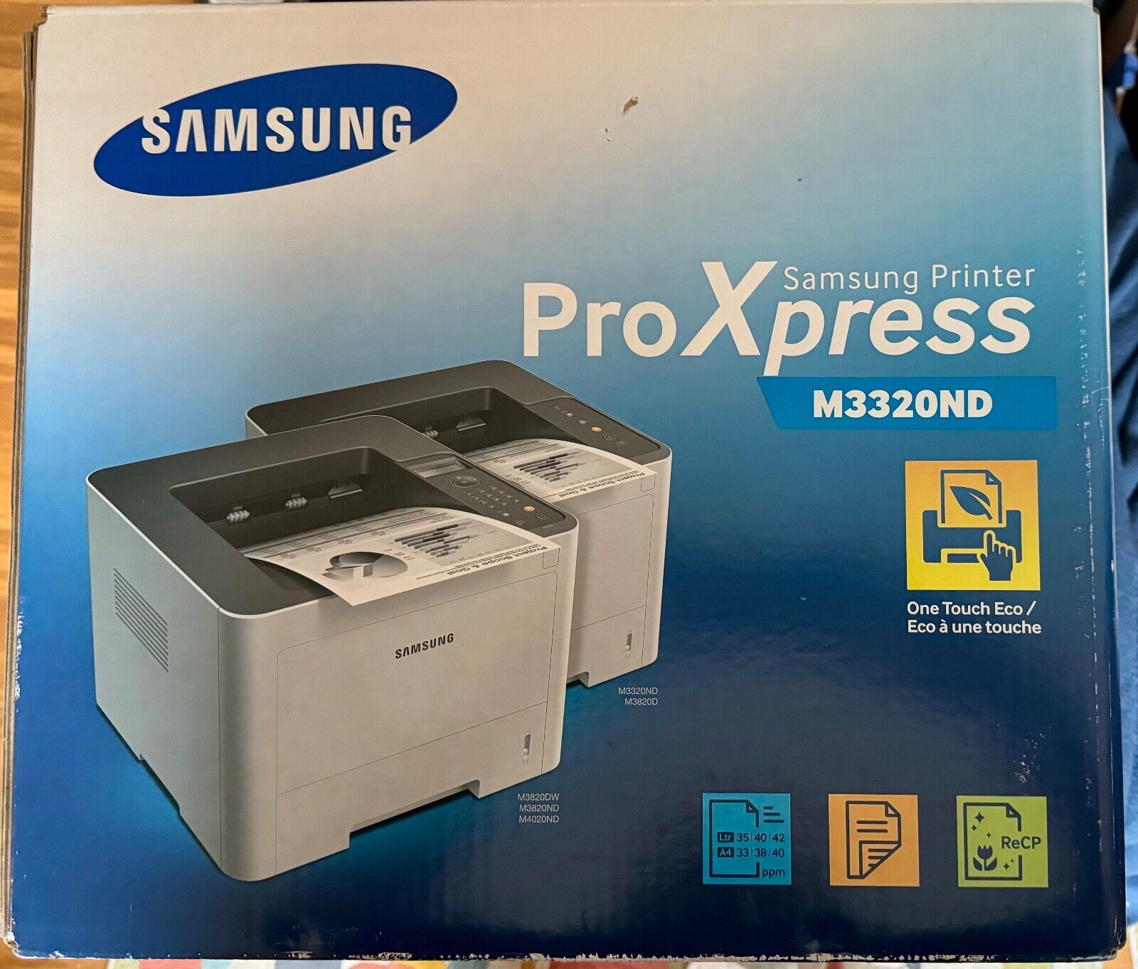 Samsung ProXpress SLM3320ND Monochrome LASER Printer NEW IN OPEN BOX Retail $822