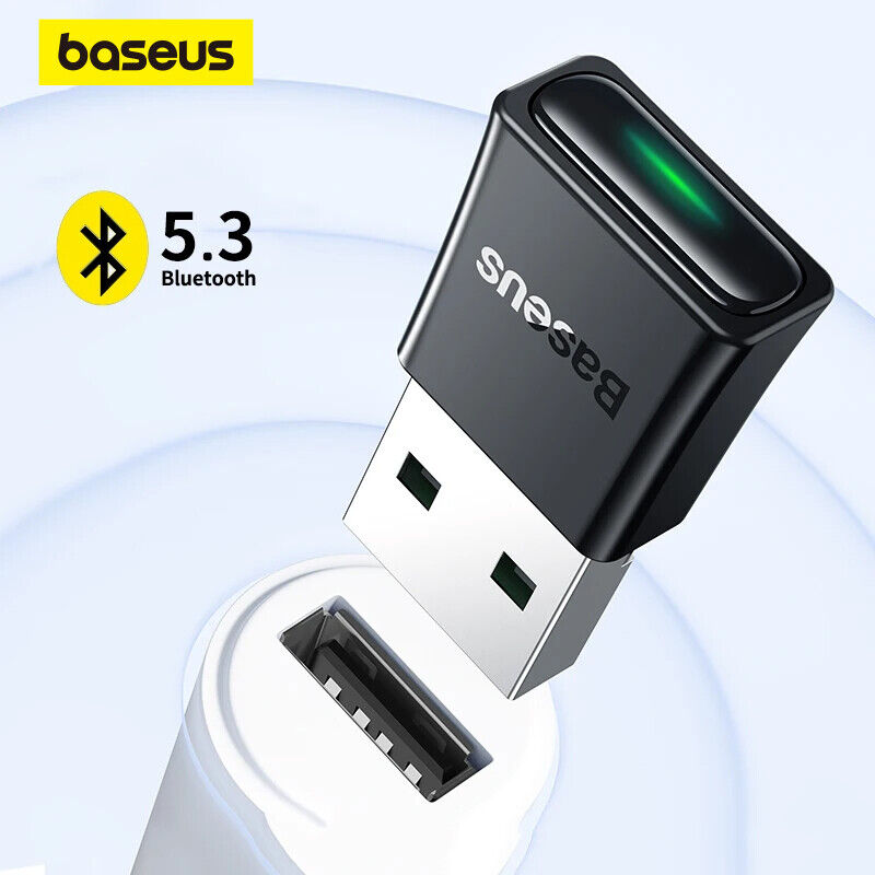 Baseus USB Wireless Bluetooth 5.3 Receiver Adapter Dongle For PC Laptop  Mouse