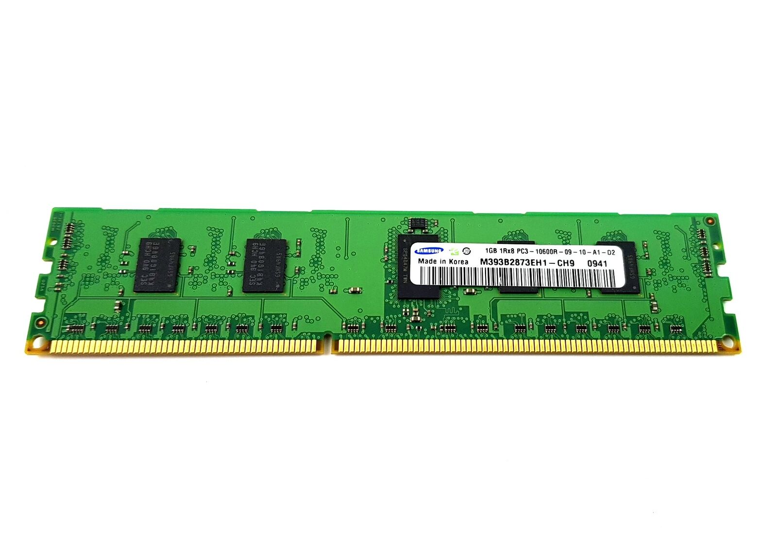 Samsung 1GB 1Rx8 PC3-10600R R DDR3-1333MHz Dimm Desktop Memory M393B2873EH1-CH9